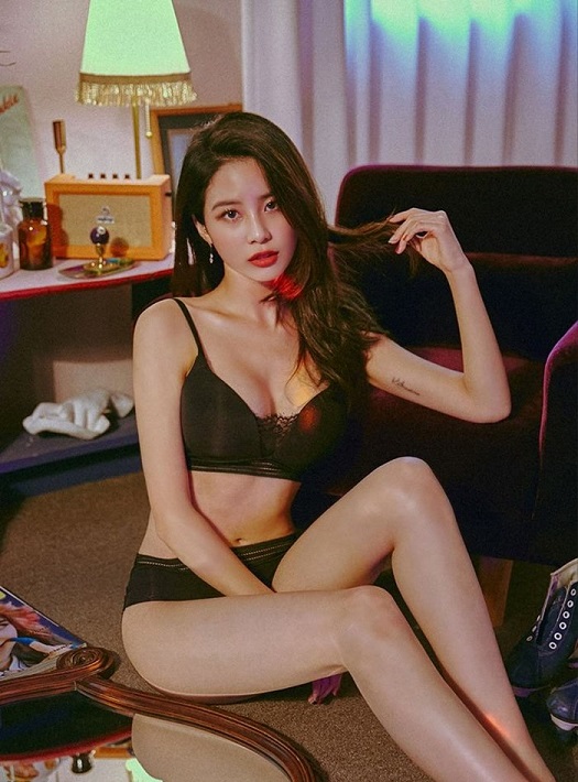 Korean hotgirl Ju Woo mô hình đồ lót ảnh nóng khỏa thân gái xinh sexy